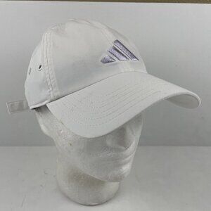 Adidas Aeroready Hat Cap Adult Strapback White Run Bike Tennis Golf